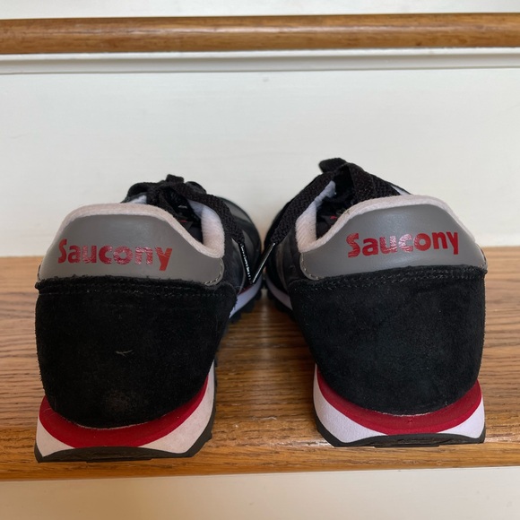 Saucony Women Jazz Original 1866-7 Black Red Running Shoes Sneakers Size 8.5 New - Picture 3 of 9